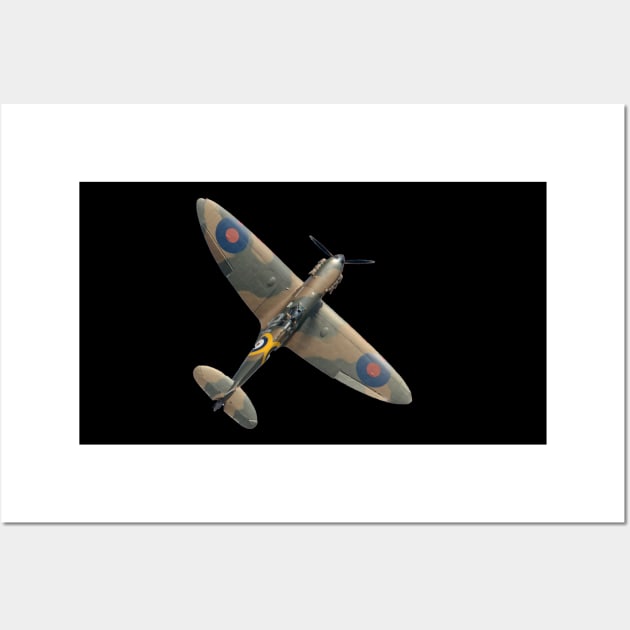 Supermarine Spitfire RAF Fighter Aircraft Plane Airplane British Wall Art by BeesTeez